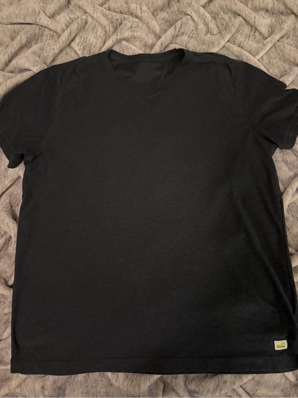 Vuori Dark Charcoal Short Sleeve Crew Tee - Men's